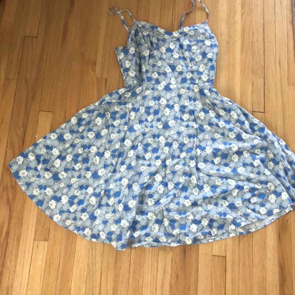 Vintage blue flower dress